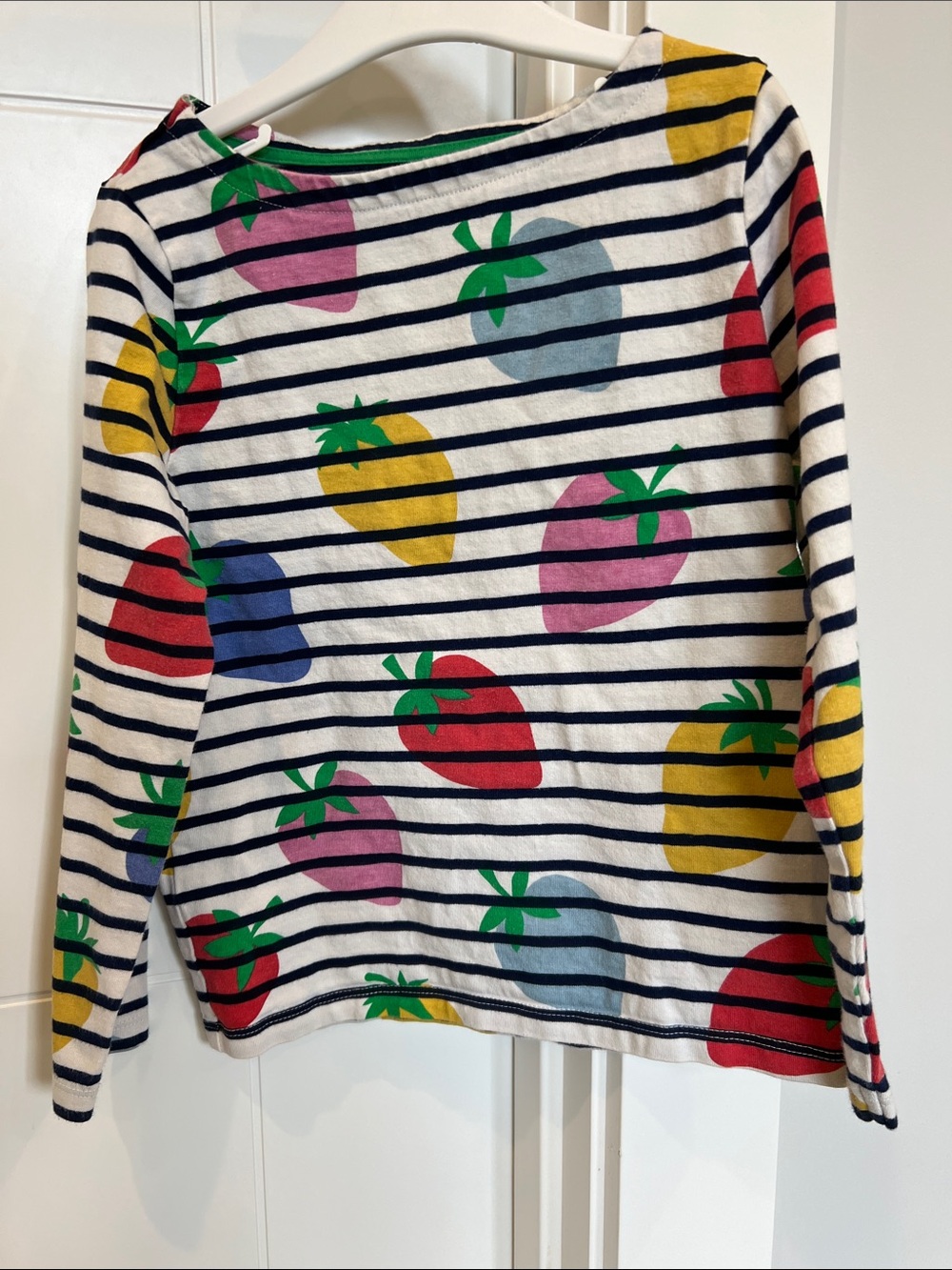 Mini Boden Fun Breton T-shirt, size 6-7Y